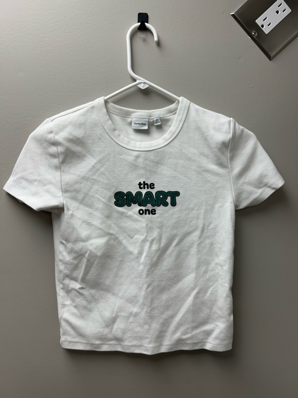 Sunday Best “The‎ Smart One” White Tee Shirt